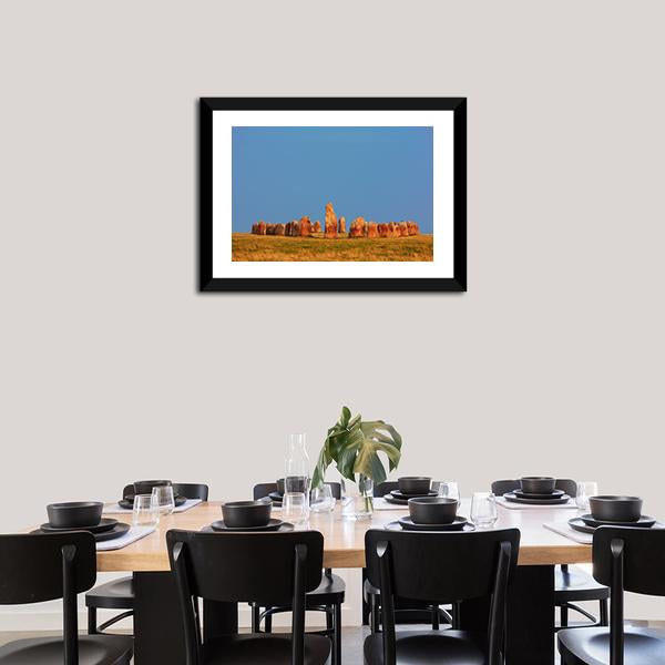 Ale Stones In Sweden Panoramic Canvas Wall Art-1 Piece-36" x 12"-Tiaracle