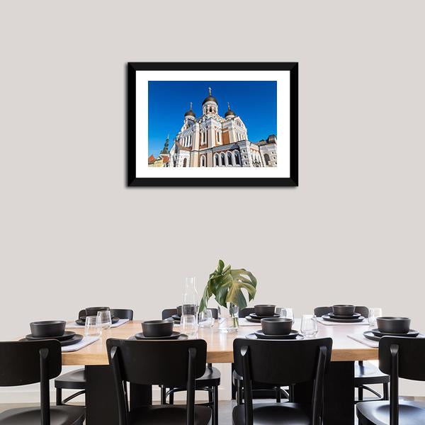 Alexander Nevsky Cathedral in Tallinn Canvas Wall Art-3 Horizontal-Gallery Wrap-25" x 16"-Tiaracle