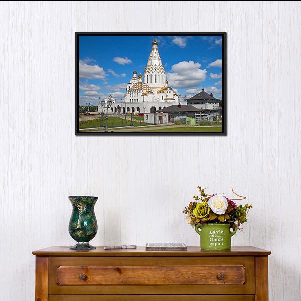 All Saints Church in Minsk Canvas Wall Art-1 Piece-Floating Frame-24" x 16"-Tiaracle