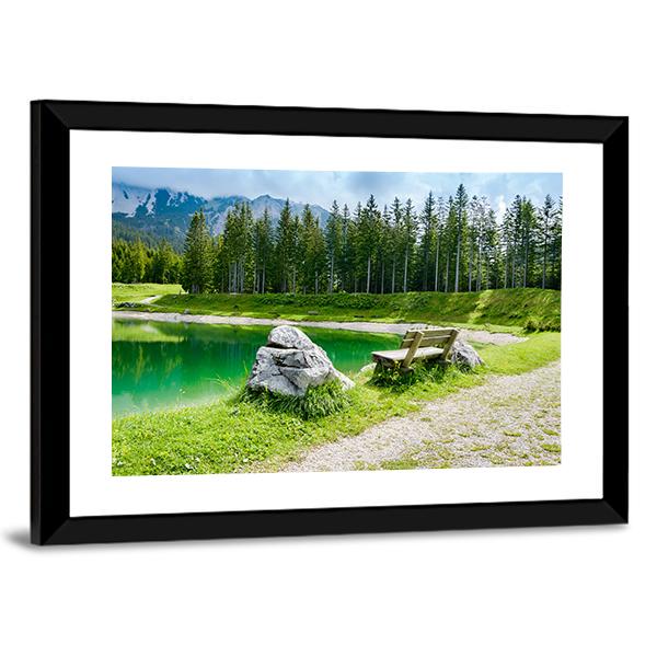 Almsee Lake Canvas Wall Art-3 Horizontal-Gallery Wrap-25" x 16"-Tiaracle