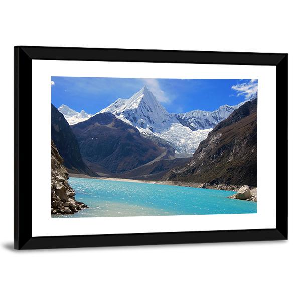 Alpamayo Peak Canvas Wall Art-5 Horizontal-Gallery Wrap-22" x 12"-Tiaracle
