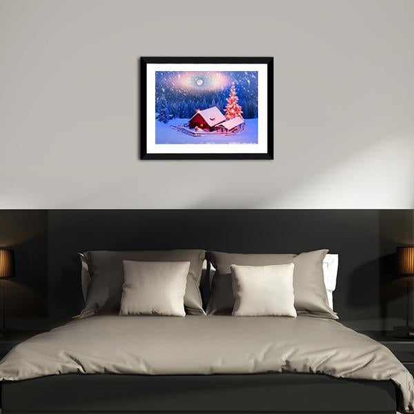 Alpine Fields In Winter Panoramic Canvas Wall Art-1 Piece-36" x 12"-Tiaracle