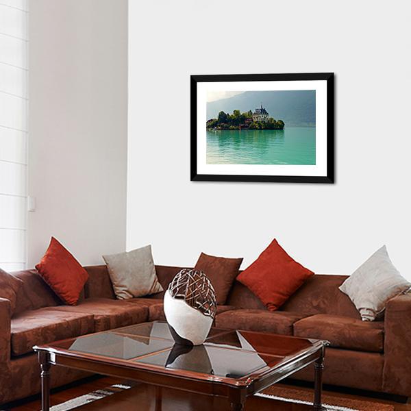 Alpine Lake Brienz Of Jungfrau Region Canvas Wall Art-3 Horizontal-Gallery Wrap-25" x 16"-Tiaracle