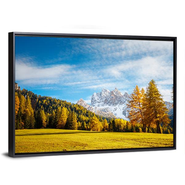 Alpine Peaks Of Durrenstein Panoramic Canvas Wall Art-1 Piece-36" x 12"-Tiaracle