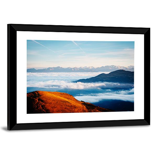 Alpine Valley In Sunlight Canvas Wall Art-3 Horizontal-Gallery Wrap-25" x 16"-Tiaracle