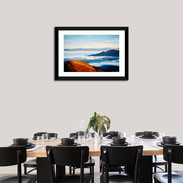 Alpine Valley In Sunlight Canvas Wall Art-3 Horizontal-Gallery Wrap-25" x 16"-Tiaracle