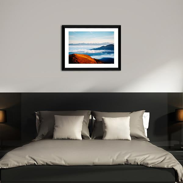Alpine Valley In Sunlight Canvas Wall Art-3 Horizontal-Gallery Wrap-25" x 16"-Tiaracle