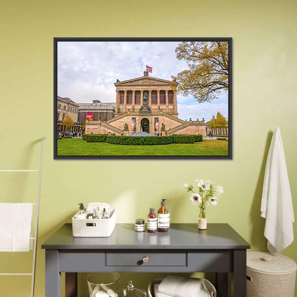 Alte Nationalgalerie Canvas Wall Art-1 Piece-Floating Frame-36" x 24"-Tiaracle