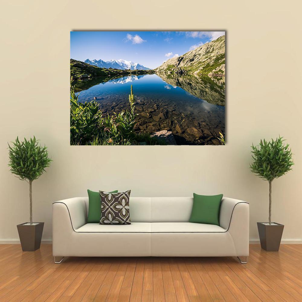 Altitude Lake Canvas Wall Art-1 Piece-Gallery Wrap-36" x 24"-Tiaracle