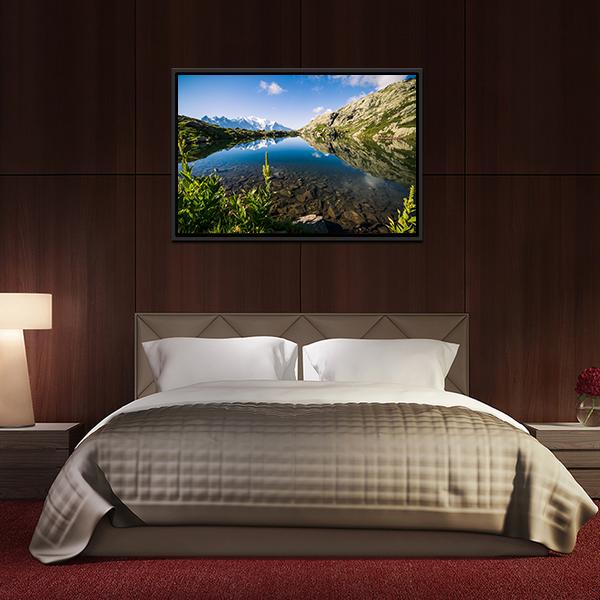 Altitude Lake Canvas Wall Art-3 Horizontal-Gallery Wrap-25" x 16"-Tiaracle