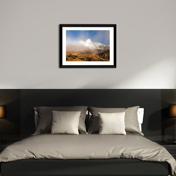 Ama Dablam In Nepal Canvas Wall Art-3 Horizontal-Gallery Wrap-25" x 16"-Tiaracle