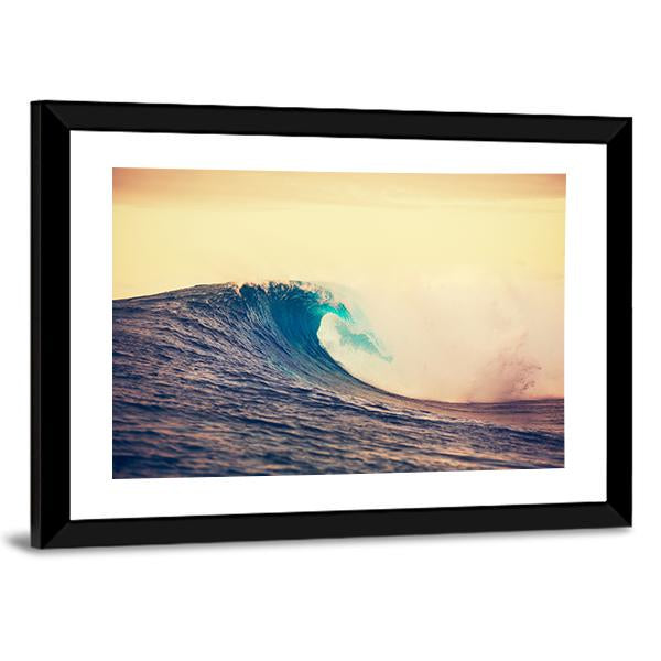 Amazing Ocean Wave Canvas Wall Art-5 Horizontal-Gallery Wrap-22" x 12"-Tiaracle