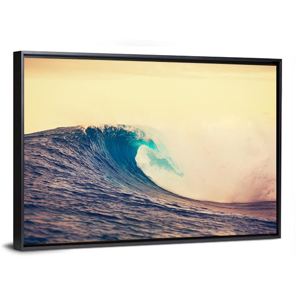 Amazing Ocean Wave Canvas Wall Art-5 Horizontal-Gallery Wrap-22" x 12"-Tiaracle