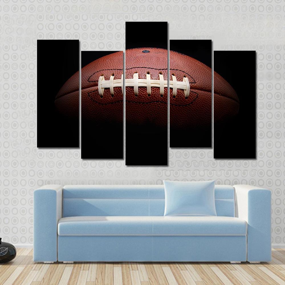 American Football Canvas Wall Art-5 Pop-Gallery Wrap-47" x 32"-Tiaracle