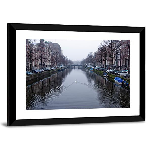 Amsterdam In Netherland Canvas Wall Art-3 Horizontal-Gallery Wrap-25" x 16"-Tiaracle