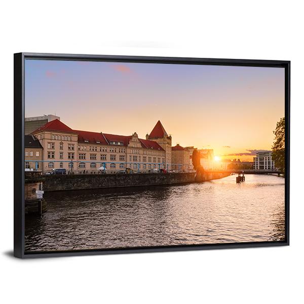 Ancient Architecture Berlin Canvas Wall Art-3 Horizontal-Gallery Wrap-25" x 16"-Tiaracle