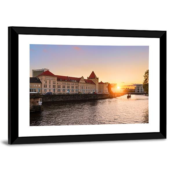 Ancient Architecture Berlin Canvas Wall Art-3 Horizontal-Gallery Wrap-25" x 16"-Tiaracle
