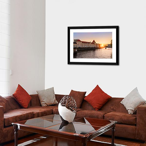 Ancient Architecture Berlin Canvas Wall Art-3 Horizontal-Gallery Wrap-25" x 16"-Tiaracle