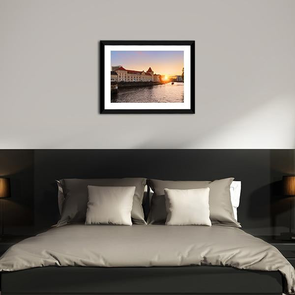 Ancient Architecture Berlin Canvas Wall Art-3 Horizontal-Gallery Wrap-25" x 16"-Tiaracle