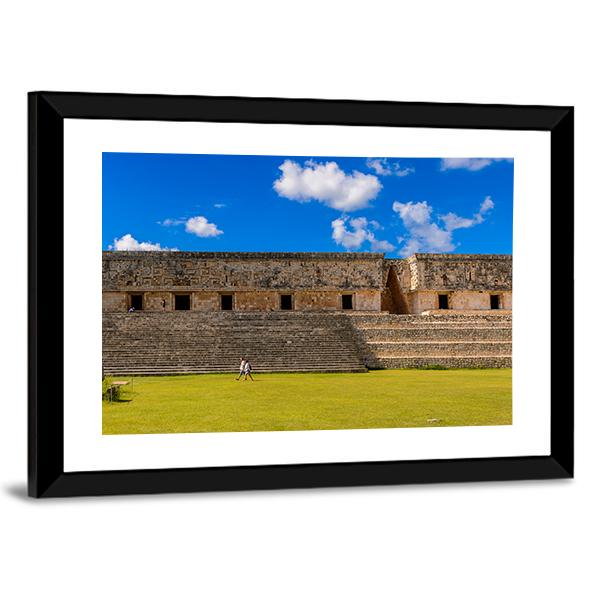 Ancient Maya City Canvas Wall Art-3 Horizontal-Gallery Wrap-25" x 16"-Tiaracle