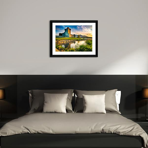 Ross Castle Ireland Canvas Wall Art-3 Horizontal-Gallery Wrap-25" x 16"-Tiaracle