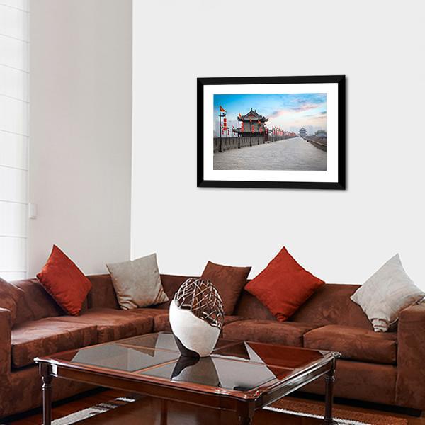 Xian City Wall Canvas Wall Art-3 Horizontal-Gallery Wrap-25" x 16"-Tiaracle