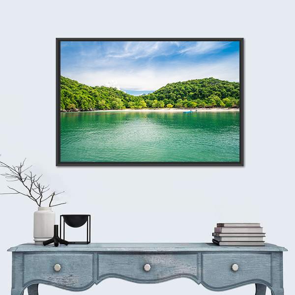 Ang Thong National Marine Park Panoramic Canvas Wall Art-1 Piece-36" x 12"-Tiaracle