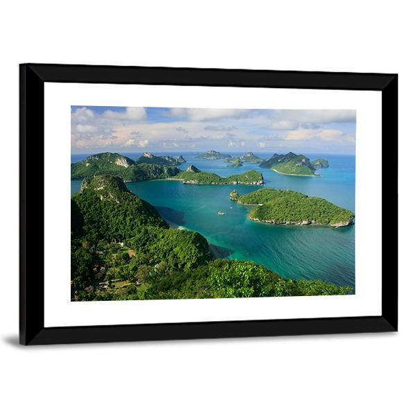 Ang Thong National Marine Park Thailand Canvas Wall Art-5 Horizontal-Gallery Wrap-22" x 12"-Tiaracle