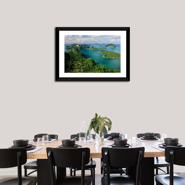 Ang Thong National Marine Park Thailand Canvas Wall Art-5 Horizontal-Gallery Wrap-22" x 12"-Tiaracle