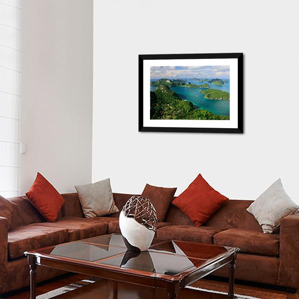 Ang Thong National Marine Park Thailand Canvas Wall Art-5 Horizontal-Gallery Wrap-22" x 12"-Tiaracle