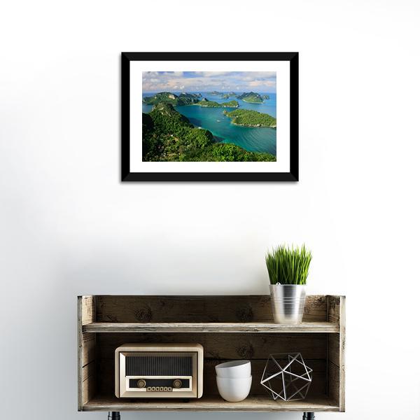 Ang Thong National Marine Park Thailand Canvas Wall Art-1 Piece-Framed Print-20" x 16"-Tiaracle