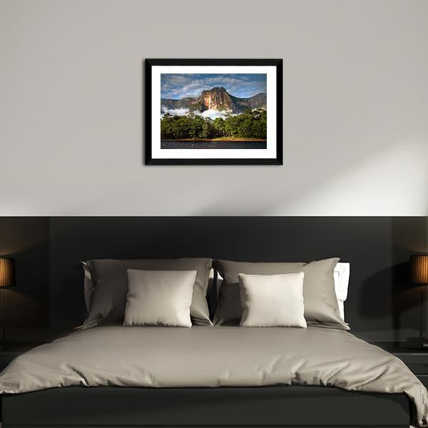Angel Falls In Morning Light Canvas Wall Art-5 Horizontal-Gallery Wrap-22" x 12"-Tiaracle