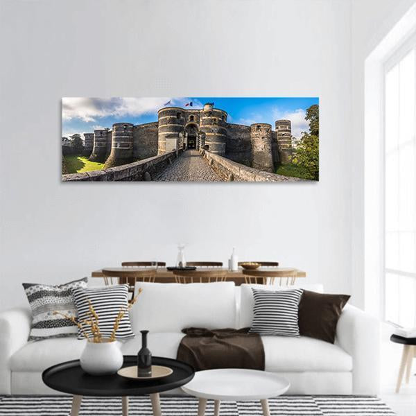 Angers Castle France Panoramic Canvas Wall Art-1 Piece-36" x 12"-Tiaracle