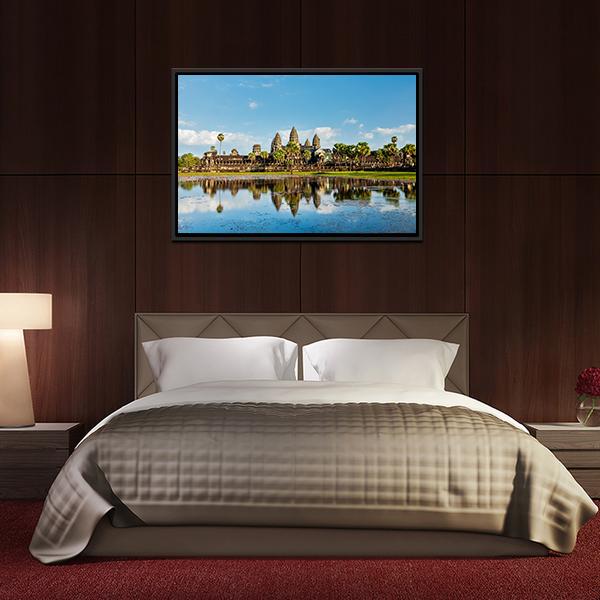 Angkor Wat Temple Panoramic Canvas Wall Art-1 Piece-36" x 12"-Tiaracle
