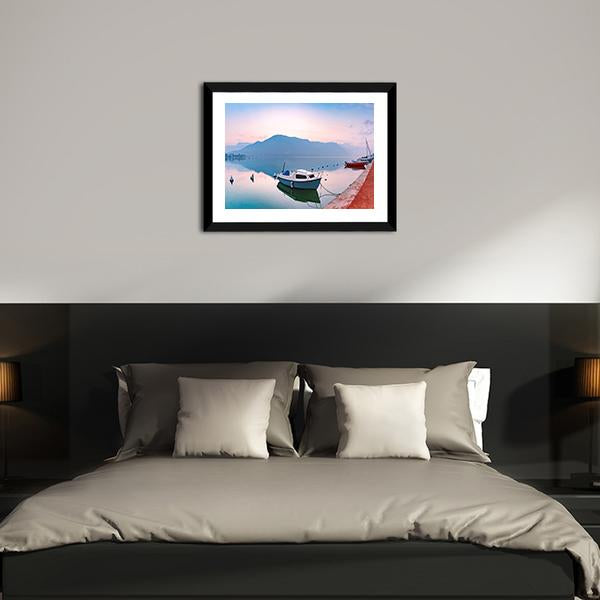 Annecy Lake At Sunrise Canvas Wall Art-3 Horizontal-Gallery Wrap-25" x 16"-Tiaracle