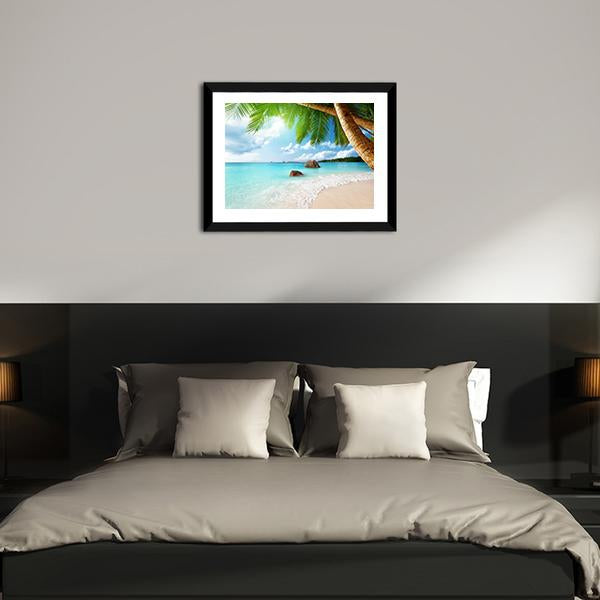 Anse Lazio Beach Seychelles Canvas Wall Art-5 Horizontal-Gallery Wrap-22" x 12"-Tiaracle