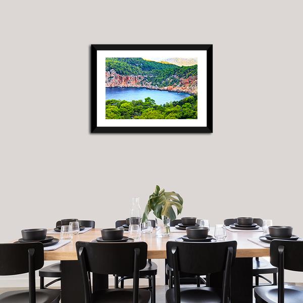 Antalya Sea Landscape Canvas Wall Art-5 Horizontal-Gallery Wrap-22" x 12"-Tiaracle
