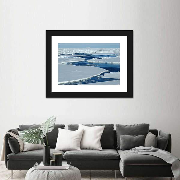 Antarctic Pack Ice Canvas Wall Art-5 Horizontal-Gallery Wrap-22" x 12"-Tiaracle