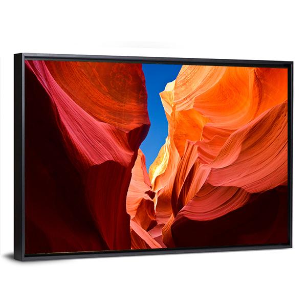 Antelope Canyon Arizona Canvas Wall Art-5 Horizontal-Gallery Wrap-22" x 12"-Tiaracle