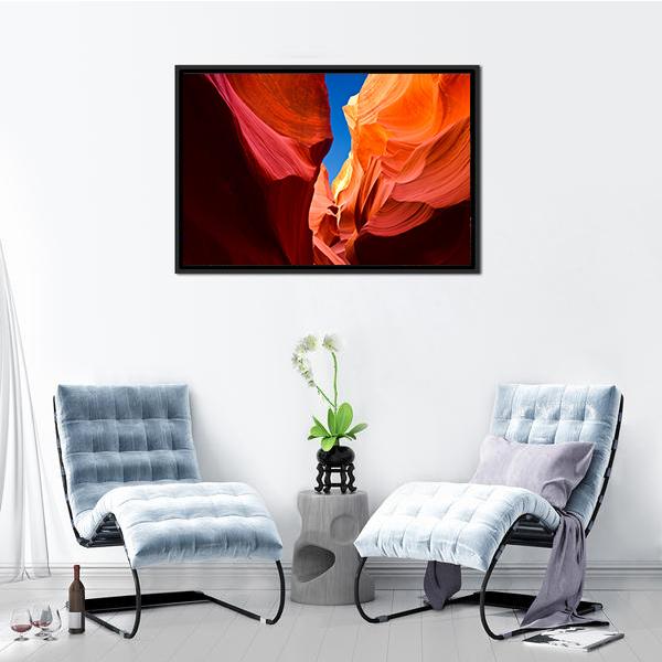 Antelope Canyon Arizona Canvas Wall Art-5 Horizontal-Gallery Wrap-22" x 12"-Tiaracle