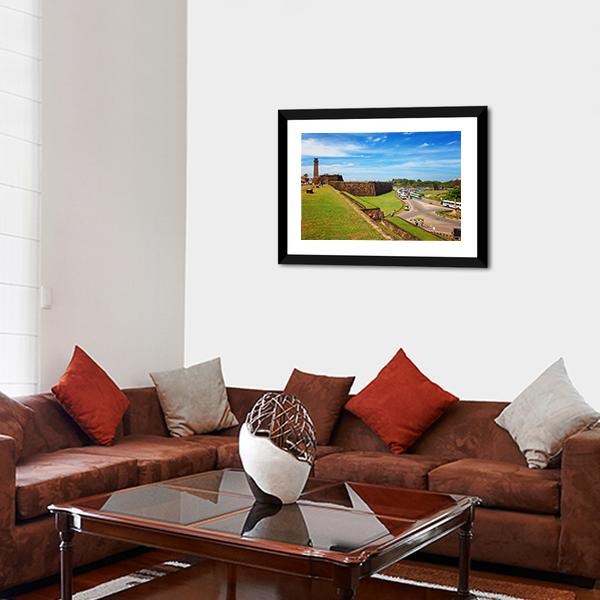 Clock Tower In Galle Canvas Wall Art-3 Horizontal-Gallery Wrap-25" x 16"-Tiaracle