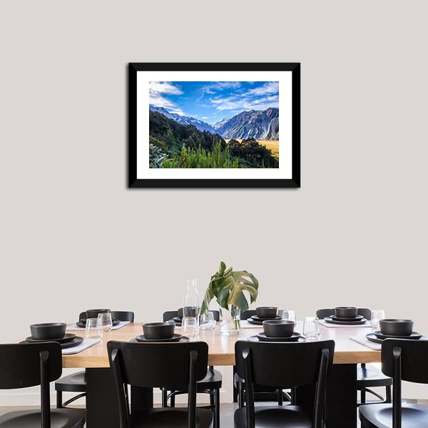 Aoraki Mount Cook Mountain Landscape Canvas Wall Art-3 Horizontal-Gallery Wrap-25" x 16"-Tiaracle