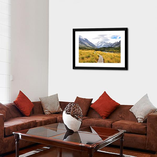 Aoraki Mount Cook National Park Canvas Wall Art-3 Horizontal-Gallery Wrap-25" x 16"-Tiaracle
