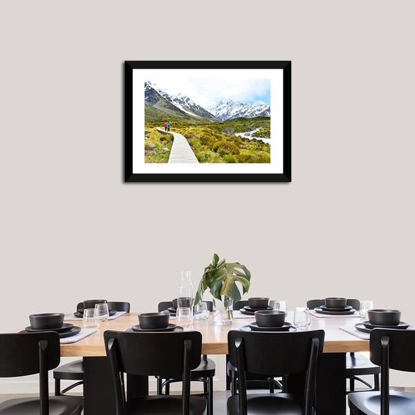 Aoraki Mount Cook National Park Canvas Wall Art-3 Horizontal-Gallery Wrap-25" x 16"-Tiaracle