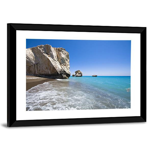Aphrodites Birthplace Rock Canvas Wall Art-3 Horizontal-Gallery Wrap-25" x 16"-Tiaracle