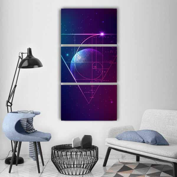 Applied Astronomy Concept Vertical Canvas Wall Art-3 Vertical-Gallery Wrap-12" x 25"-Tiaracle