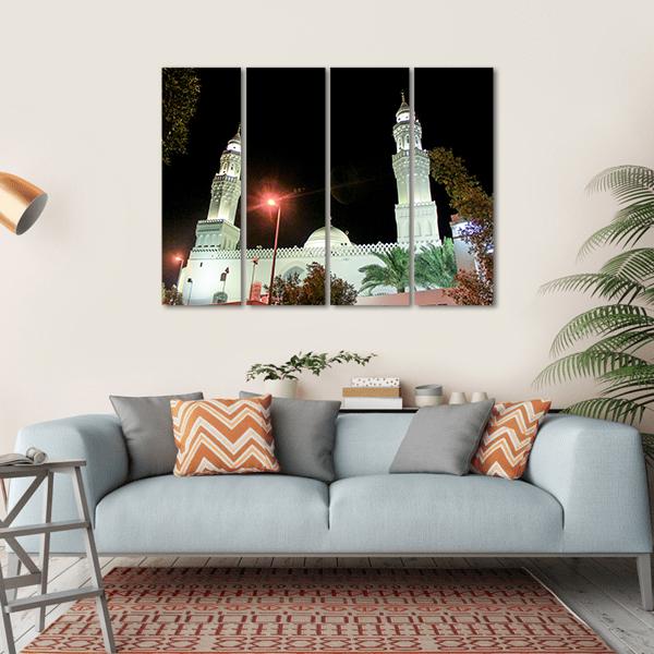 Aqsa Mosque Saudi Canvas Wall Art-4 Horizontal-Gallery Wrap-34" x 24"-Tiaracle
