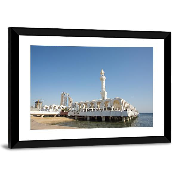 Ar Rahmah Mosque Jeddah Canvas Wall Art-5 Horizontal-Gallery Wrap-22" x 12"-Tiaracle