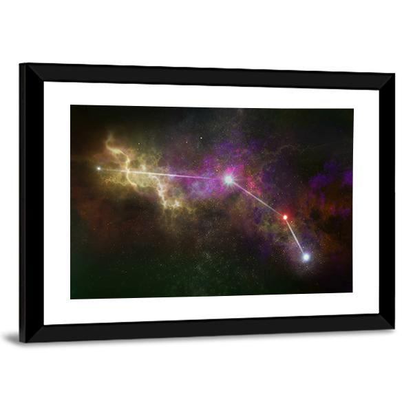 Aries Constellation Canvas Wall Art-3 Horizontal-Gallery Wrap-25" x 16"-Tiaracle