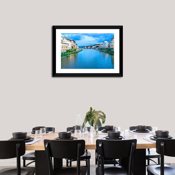 Ponte Alle Grazie Canvas Wall Art-3 Horizontal-Gallery Wrap-25" x 16"-Tiaracle
